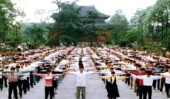 Pratiquants à Chengdu